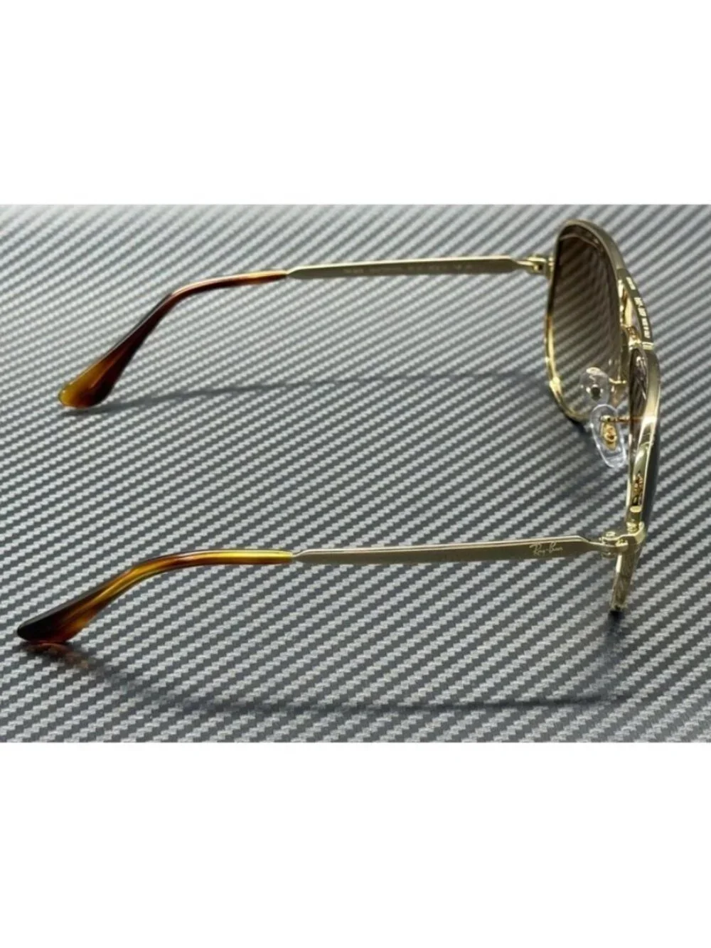New Ray-Ban Men Arista Gold Sunglasses 58-16-145